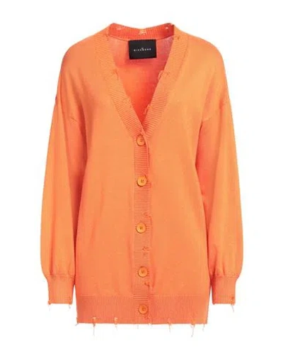 John Richmond Woman Cardigan Orange Size L Viscose, Nylon
