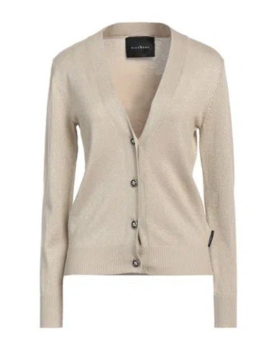 John Richmond Woman Cardigan Platinum Size Xl Viscose, Nylon, Lurex In Grey