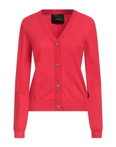 John Richmond Woman Cardigan Red Size Xl Viscose, Polyester, Polyamide