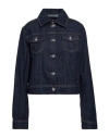John Richmond Woman Denim Outerwear Blue Size 14 Cotton