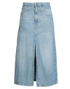 John Richmond Woman Denim Skirt Blue Size 32 Cotton