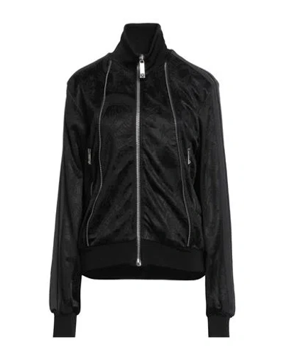 John Richmond Woman Jacket Black Size M Cotton, Viscose, Polyester, Elastane