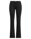 John Richmond Woman Jeans Black Size 30 Cotton, Elastane In Black