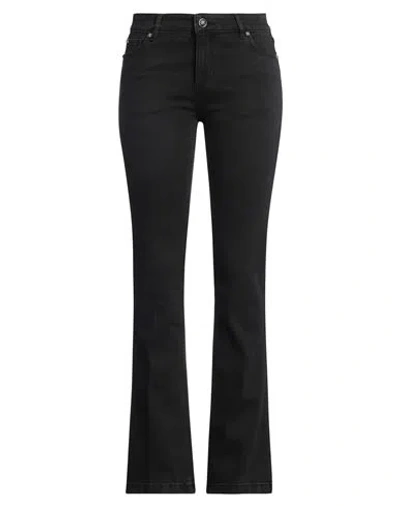 John Richmond Woman Jeans Black Size 30 Cotton, Elastane