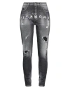 John Richmond Woman Jeans Black Size 32 Cotton, Elastane In Black