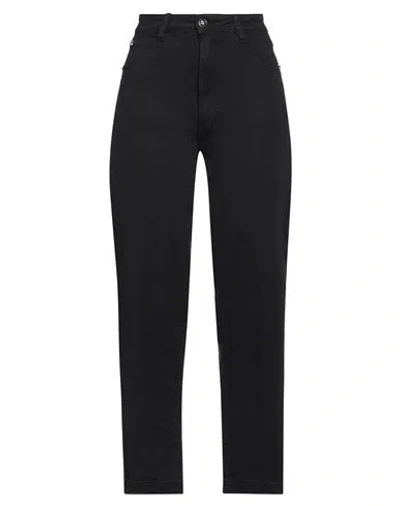 John Richmond Woman Jeans Black Size 30 Cotton, Elastane