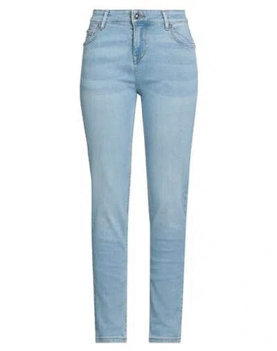 JOHN RICHMOND JOHN RICHMOND WOMAN JEANS BLUE SIZE 32 COTTON, ELASTANE