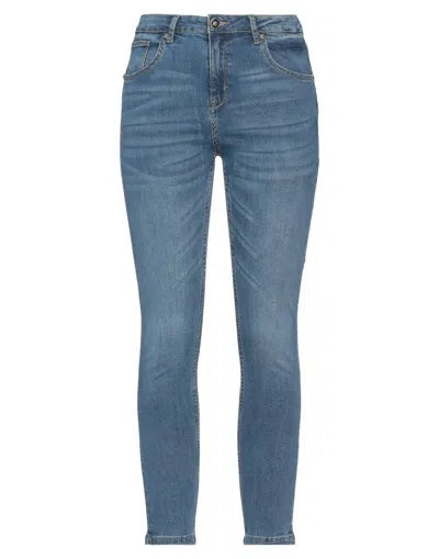 JOHN RICHMOND JOHN RICHMOND WOMAN JEANS BLUE SIZE 32 COTTON, POLYESTER, ELASTANE