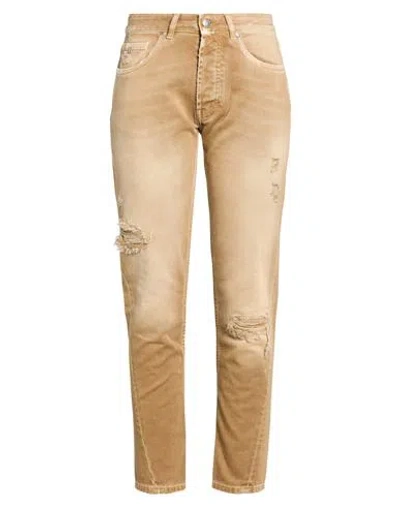 John Richmond Woman Jeans Camel Size 29 Cotton In Brown