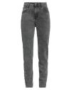 John Richmond Woman Denim Pants Steel Grey Size 30 Cotton In Grey