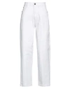 John Richmond Woman Jeans White Size 32 Cotton, Elastane In White