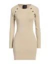 John Richmond Short Dresses In Beige