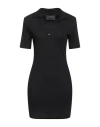 John Richmond Woman Mini Dress Black Size L Cotton, Viscose In Black