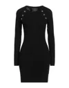 John Richmond Woman Mini Dress Black Size L Viscose, Polyester, Nylon In Black