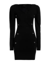 John Richmond Woman Mini Dress Black Size S Viscose, Polyester, Nylon In Black