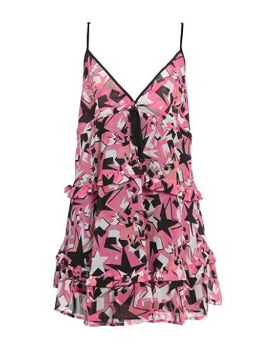 John Richmond Woman Mini Dress Fuchsia Size 8 Polyester In Pink