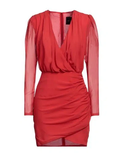 John Richmond Woman Short Dress Red Size 8 Silk