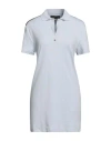 John Richmond Woman Mini Dress Sky Blue Size L Cotton, Viscose