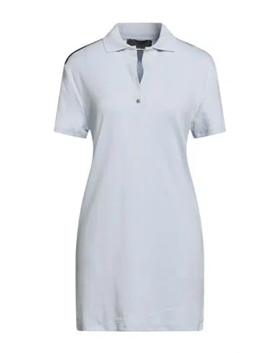 John Richmond Woman Mini Dress Sky Blue Size L Cotton, Viscose In Blue