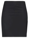 John Richmond Woman Mini Skirt Black Size 14 Virgin Wool, Elastane In Black