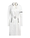 John Richmond Woman Overcoat & Trench Coat White Size 10 Cotton, Viscose