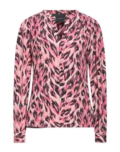 John Richmond Woman Shirt Pink Size 14 Viscose