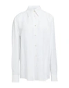 John Richmond Woman Shirt White Size 8 Lyocell, Cotton In White