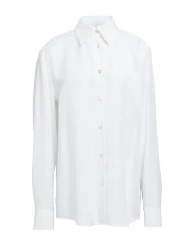 John Richmond Woman Shirt White Size 10 Lyocell, Cotton