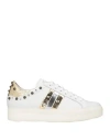 John Richmond Woman Sneakers White Size 10 Leather