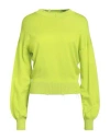 John Richmond Woman Sweater Acid Green Size L Viscose, Nylon