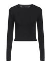 John Richmond Woman Sweater Black Size L Viscose, Polyester, Nylon In Black