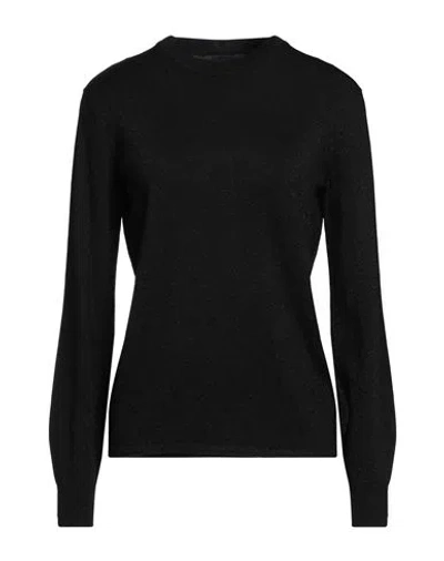 John Richmond Woman Sweater Black Size Xl Viscose, Polyamide, Lurex