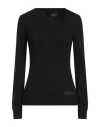 John Richmond Woman Sweater Black Size Xl Viscose, Polyester, Nylon In Black