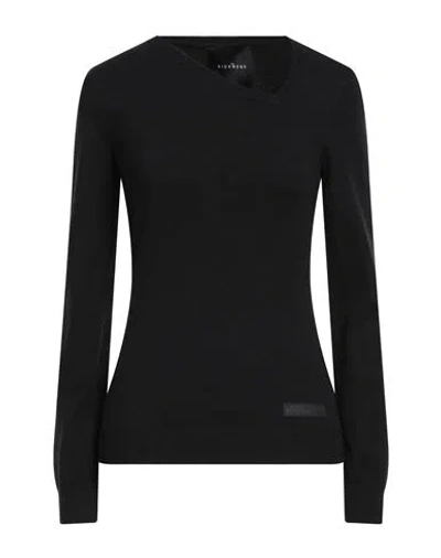 John Richmond Woman Sweater Black Size Xl Viscose, Polyester, Nylon