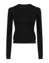 John Richmond Woman Sweater Black Size Xl Viscose, Polyester, Nylon In Black