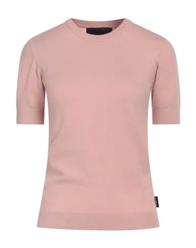 John Richmond Woman Sweater Blush Size L Viscose, Polyester, Nylon In Pink