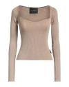John Richmond Woman Sweater Gold Size Xl Viscose, Nylon, Lurex In Gold