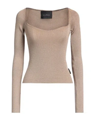 John Richmond Woman Sweater Gold Size Xl Viscose, Nylon, Lurex