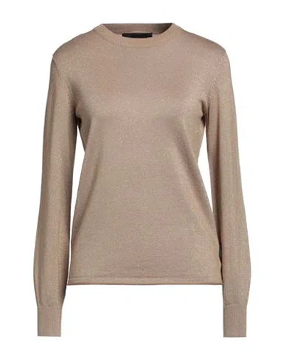John Richmond Woman Sweater Gold Size Xl Viscose, Polyamide, Lurex