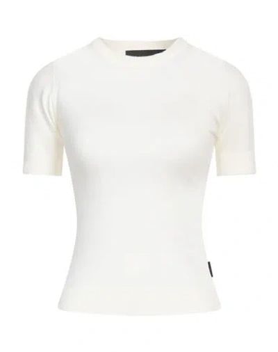 John Richmond Woman Sweater Ivory Size M Viscose, Polyester, Nylon In White