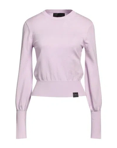 John Richmond Woman Sweater Lilac Size M Viscose, Polyester, Nylon In Purple