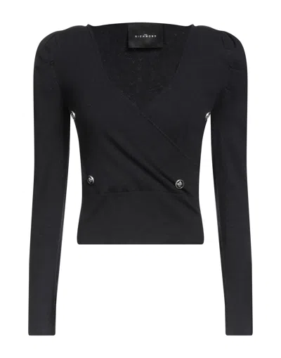 John Richmond Woman Sweater Midnight Blue Size L Viscose, Polyester, Nylon