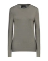 John Richmond Woman Sweater Military Green Size Xl Viscose, Polyester, Nylon In Green