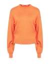 John Richmond Woman Sweater Orange Size L Viscose, Nylon
