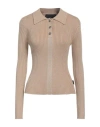 John Richmond Woman Sweater Sand Size Xl Viscose, Nylon, Lurex In Beige