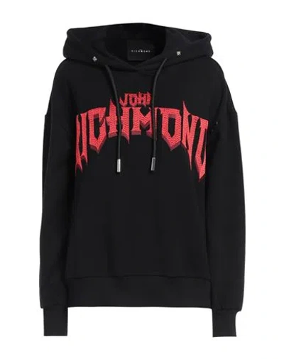 John Richmond Woman Sweatshirt Black Size L Cotton