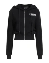 John Richmond Woman Sweatshirt Black Size Xl Cotton