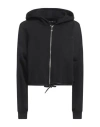 John Richmond Woman Sweatshirt Black Size Xl Cotton, Polyester In Black
