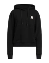 John Richmond Woman Sweatshirt Black Size Xl Cotton, Polyester, Elastane In Black