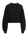 John Richmond Woman Sweatshirt Black Size Xl Cotton, Polyester
